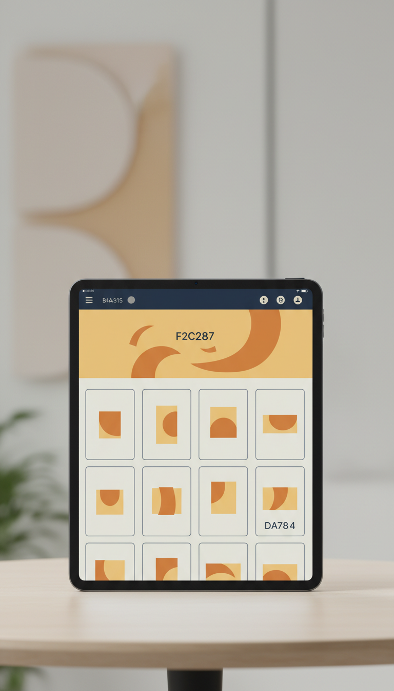 E-commerce Platform Interface for Tablet